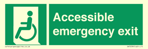 Accessible emergency exit (left)